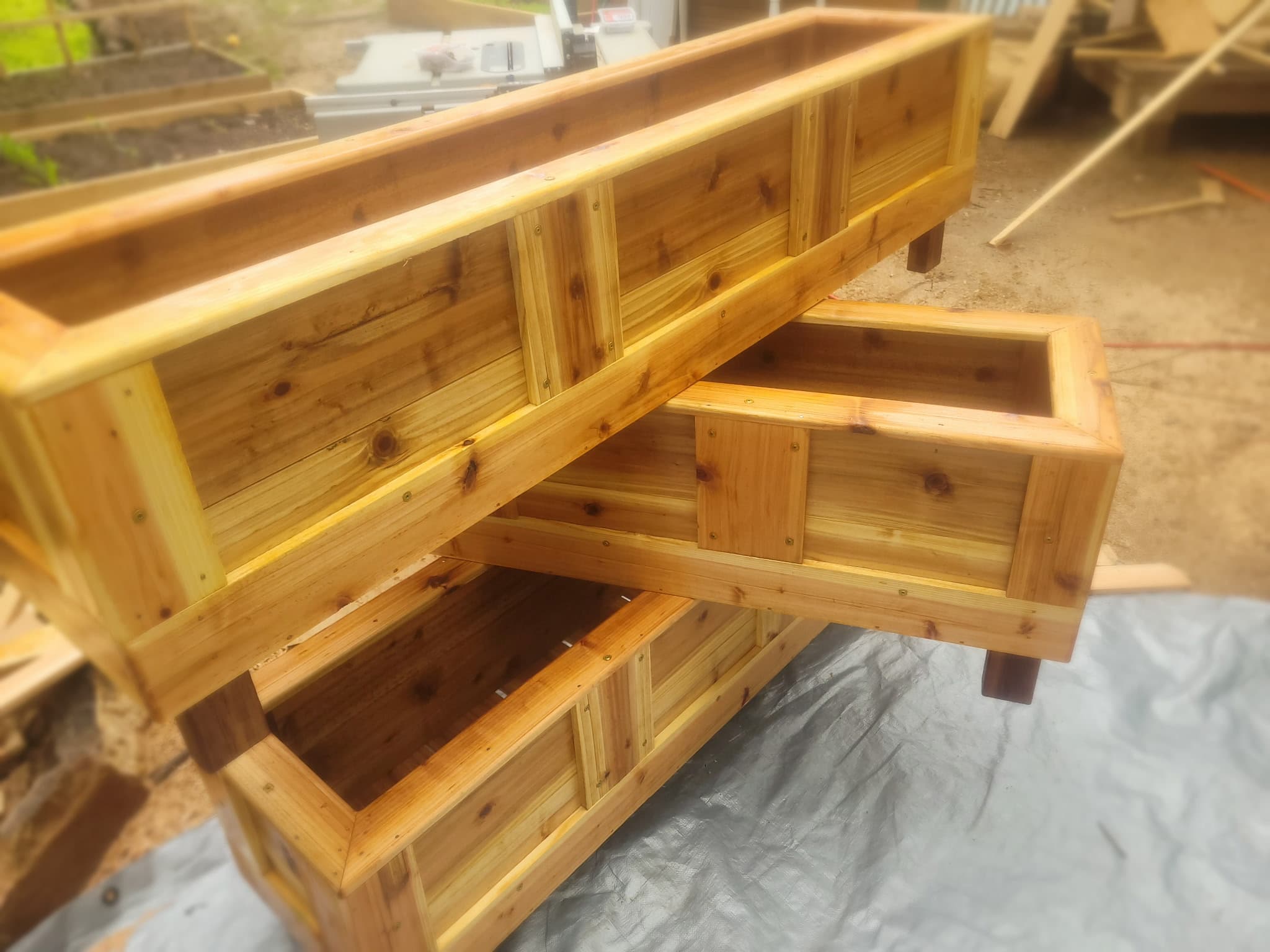 Cedar Planter Trio