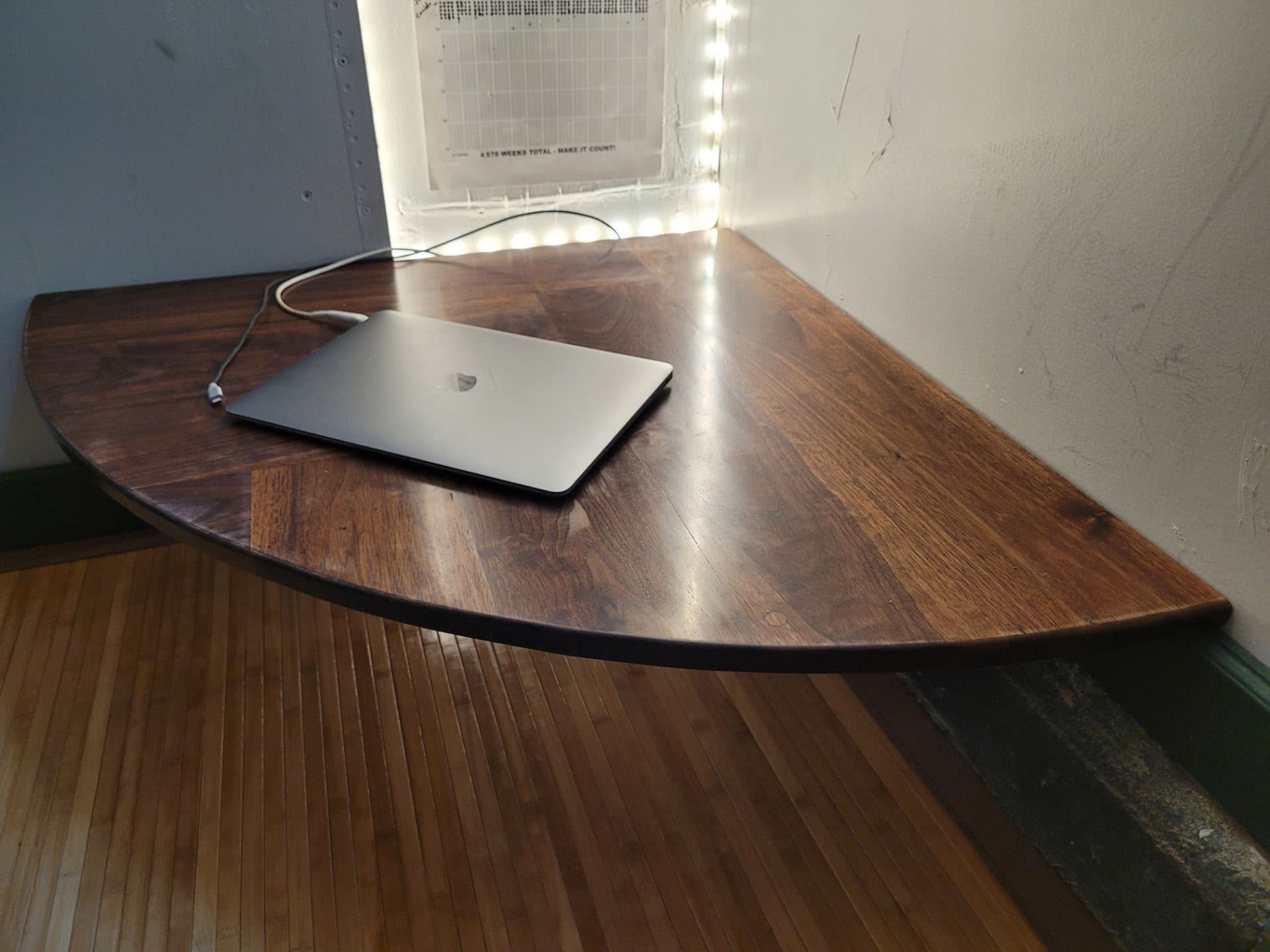 Walnut Corner Desk